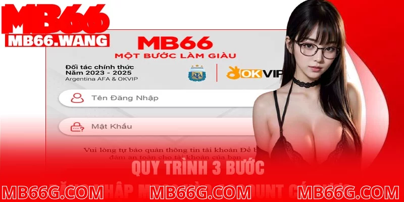 Quy trình 3 bước đăng nhập MB66 vào account cá cược